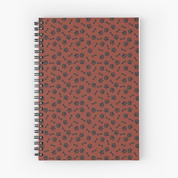 Item preview, Rust And Charcoal Dog Paw And Bone Pattern designed and sold by pattern-archive.