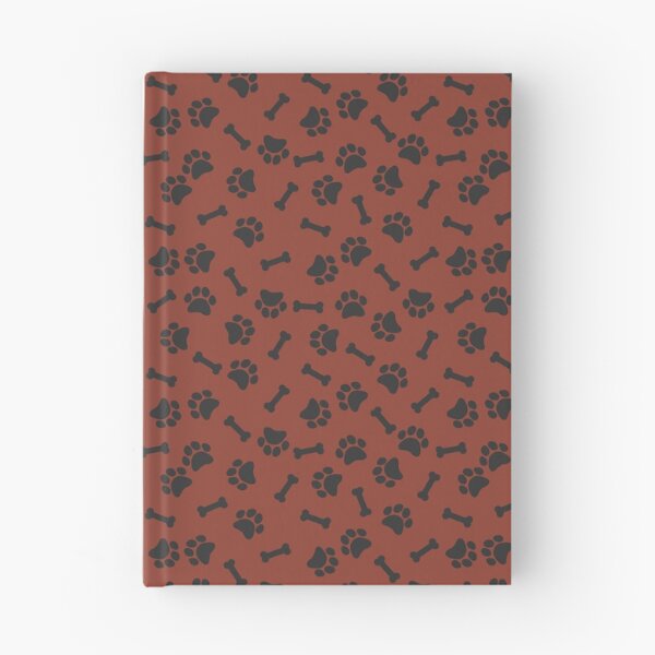 Item preview, Rust And Charcoal Dog Paw And Bone Pattern designed and sold by pattern-archive.