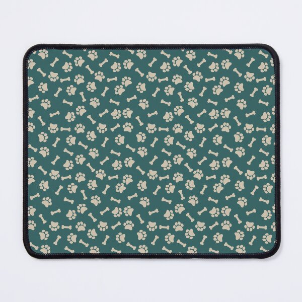 Item preview, Teal And Beige Dog Paw And Bone Pattern designed and sold by pattern-archive.