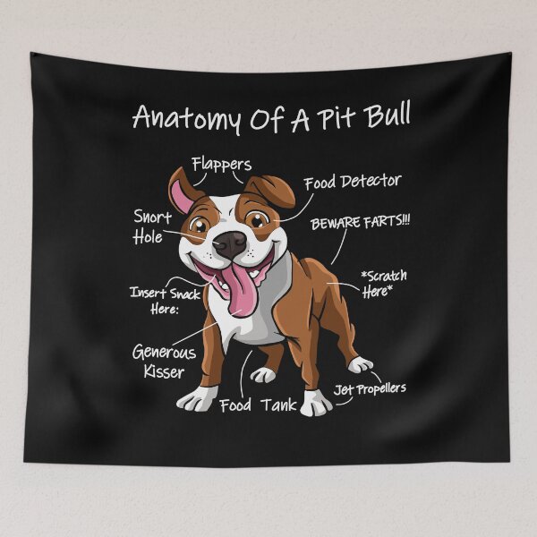 Item preview, Anatomy of a Pitbull - Dog Mom Dog Dad and Gift For Dog Lover designed and sold by Kaysmith233.