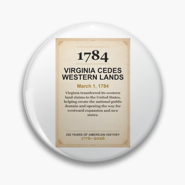 Item preview, America 250 | Virginia Cedes Western Lands | 1784 designed and sold by ariksworld.