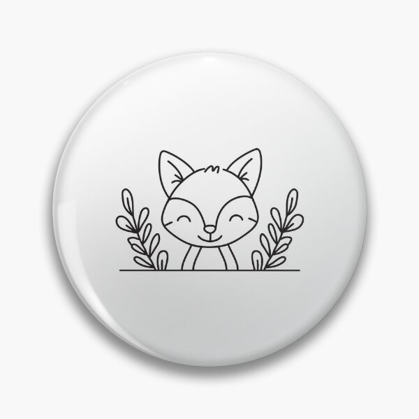 Item preview, A small fox peering out from leafy underbrush designed and sold by rasagamastore.