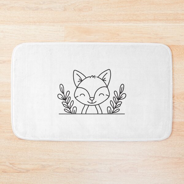 Item preview, A small fox peering out from leafy underbrush designed and sold by rasagamastore.