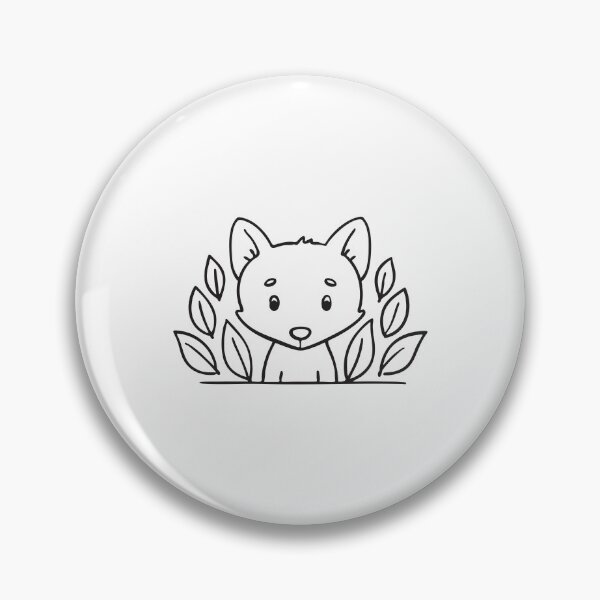 Item preview, A tiny fox poking its head through the thick underbrush designed and sold by rasagamastore.