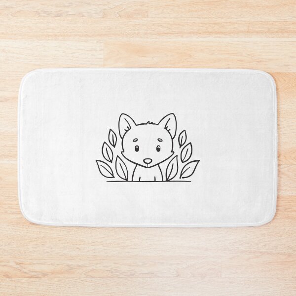 Item preview, A tiny fox poking its head through the thick underbrush designed and sold by rasagamastore.