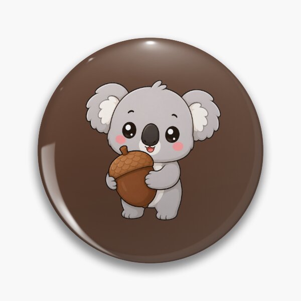 Item preview, Cute Koala Holding Acorn Kawaii Autumn Forest Illustration designed and sold by Seculinator.
