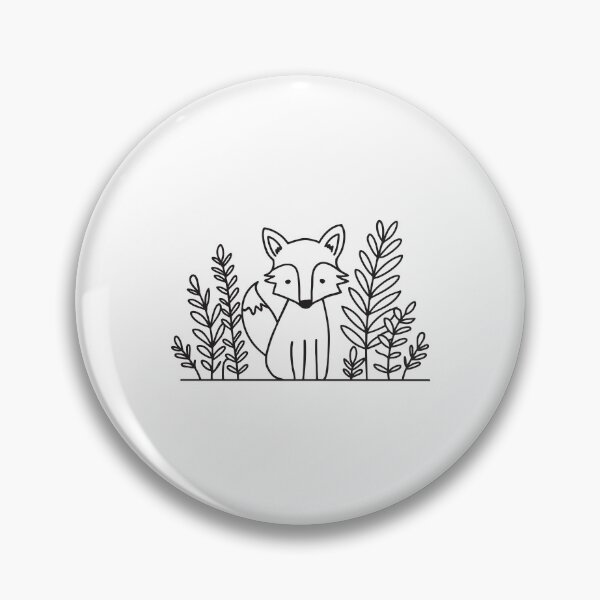 Item preview, A small fox hiding behind dense foliage designed and sold by rasagamastore.