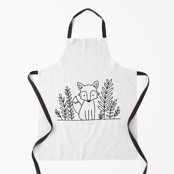 Item preview, A small fox hiding behind dense foliage designed and sold by rasagamastore.