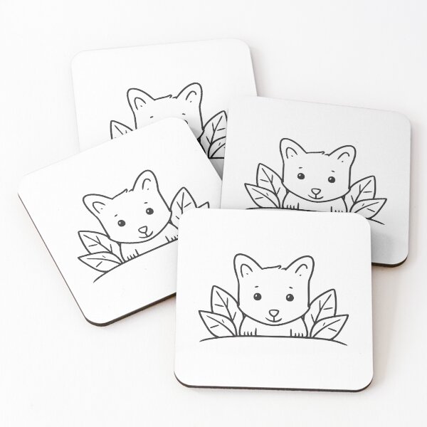 Item preview, Little Fox Behind Thick Leaves designed and sold by rasagamastore.