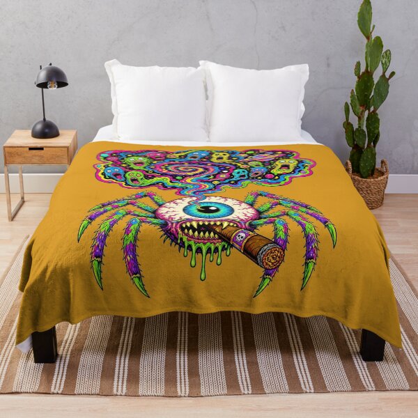 Item preview, Psychedelic Cosmic Eye Spider – Trippy Horror Monster Neon Glitch Art designed and sold by puzzell.