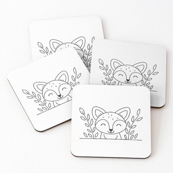 Item preview, Small Fox Emerging from Plants designed and sold by rasagamastore.
