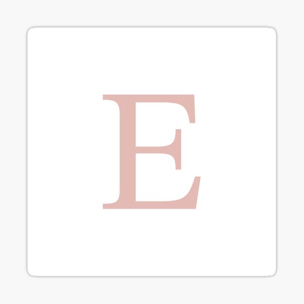 Artikel-Vorschau von Weißes grundlegendes Rosen-Goldmonogramm E, designt und verkauft von rewstudio.
