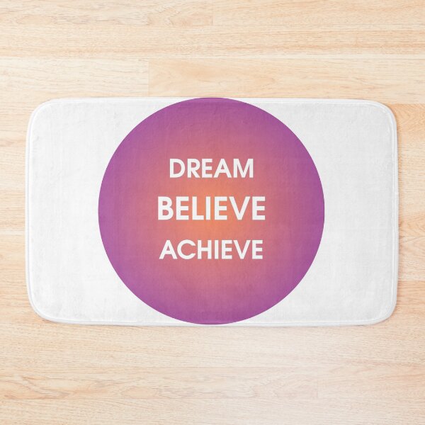 Item preview, Dream Believe Achieve Motivational Typography Gradient designed and sold by JoPiCreative.
