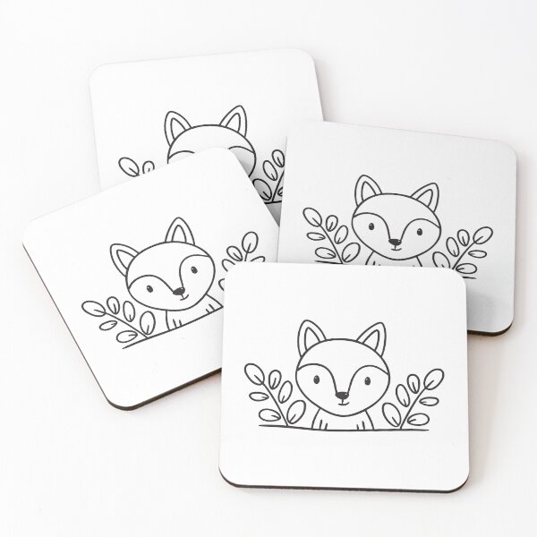 Item preview, Fox Emerging from Leafy Underbrush designed and sold by rasagamastore.