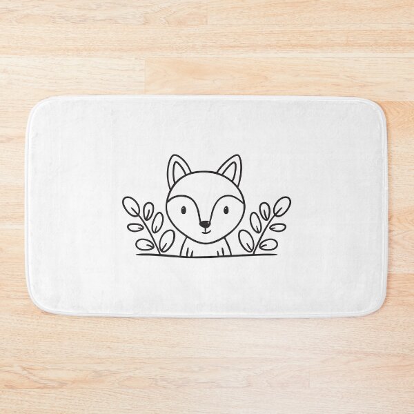 Item preview, Fox Emerging from Leafy Underbrush designed and sold by rasagamastore.
