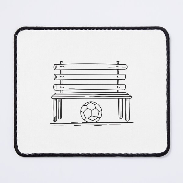 Item preview, Soccer Ball Under Wooden Bench designed and sold by rasagamastore.