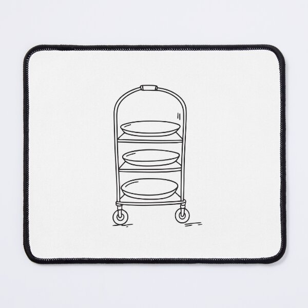 Item preview, Leaning Tray Stack on Serving Trolley designed and sold by rasagamastore.