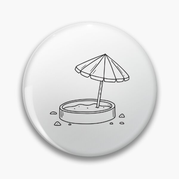 Item preview, Tilted Umbrella Table Beside Sandbox designed and sold by rasagamastore.