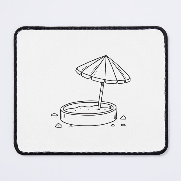Item preview, Tilted Umbrella Table Beside Sandbox designed and sold by rasagamastore.