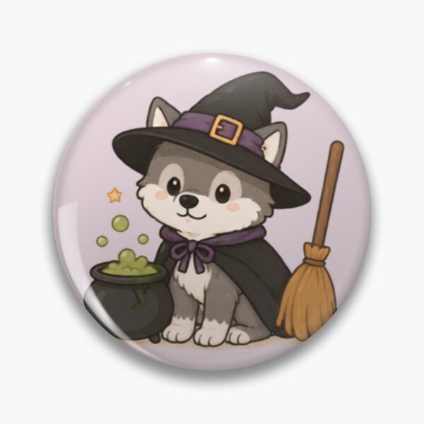 Item preview, Halloween Witch Wolf designed and sold by MellowMunchkins.