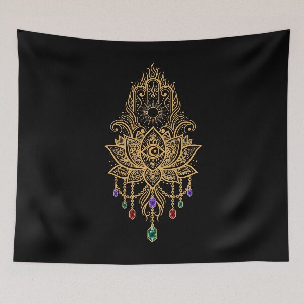 Item preview, Spirituality Sacred Geometry Lotus Flower Zen designed and sold by LuminOrb.