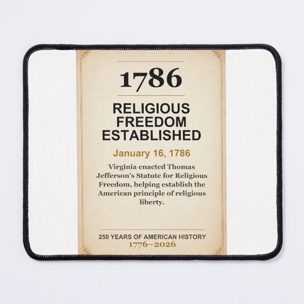 Item preview, America 250 | Religious Freedom Established | 1786 designed and sold by ariksworld.