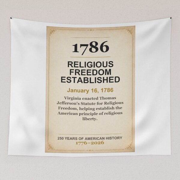 Item preview, America 250 | Religious Freedom Established | 1786 designed and sold by ariksworld.