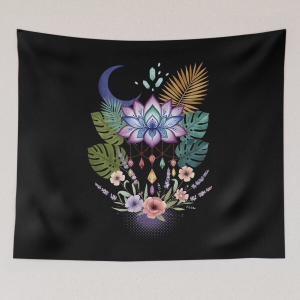 Item preview, Spirituality Sacred Geometry Lotus Flower Zen designed and sold by LuminOrb.