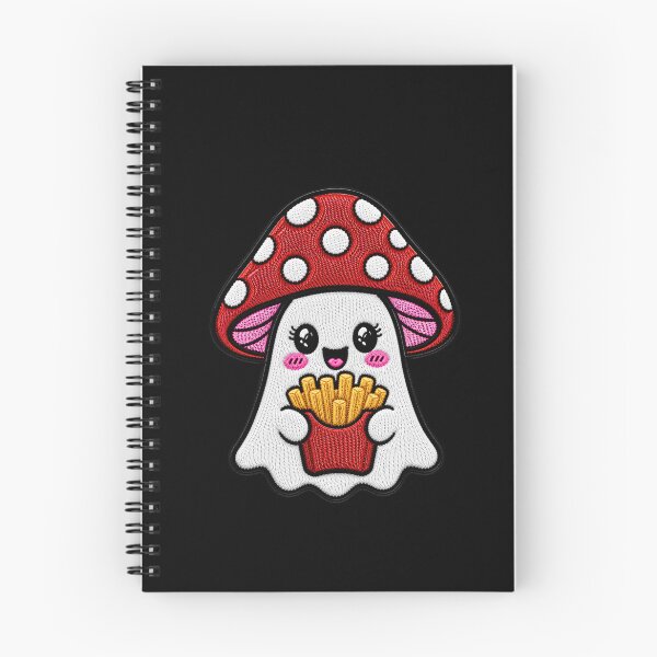 Item preview, Cute Ghost Fries Kawaii Embroidery Patch Design Mushroom Boo designed and sold by ColorSplash123.