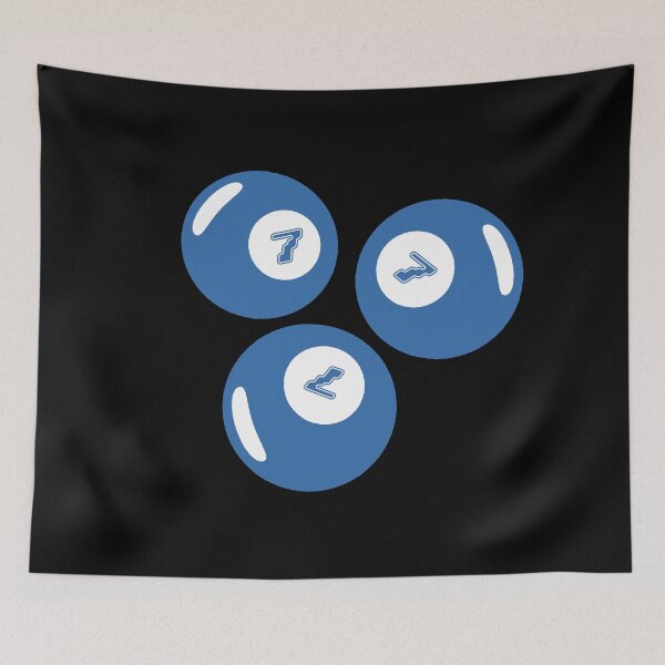 Item preview, Lucky Number 777 Dirty Blue Balls designed and sold by CamilasPrints.