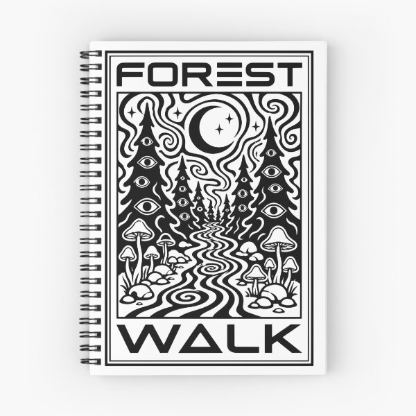 Item preview, Forest Walk – Psychedelic Forest Path | Trippy Nature Rave Art designed and sold by UndergroundRavers.