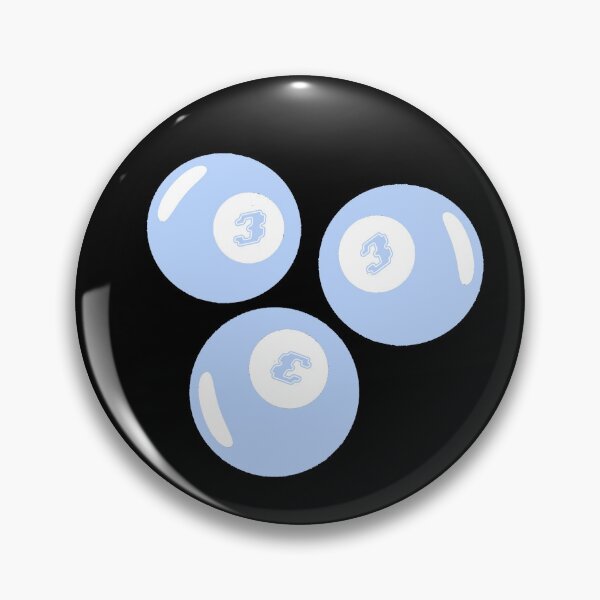 Item preview, Lucky Number 333 Baby Blue Balls designed and sold by CamilasPrints.
