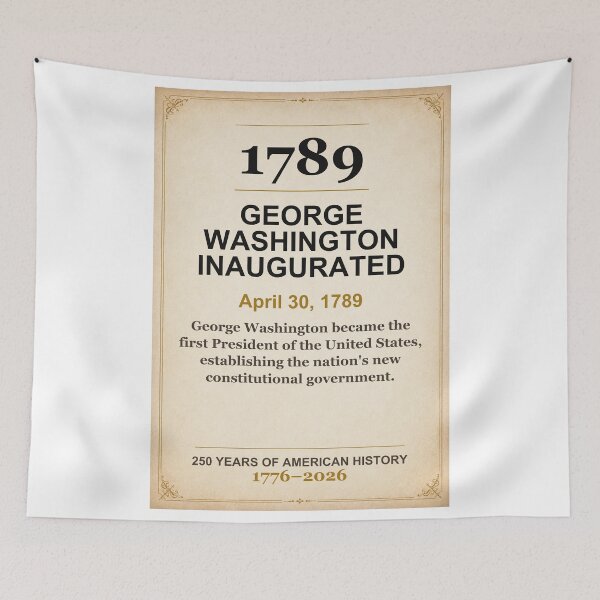 Item preview, America 250 | George Washington Inaugurated | 1789 designed and sold by ariksworld.