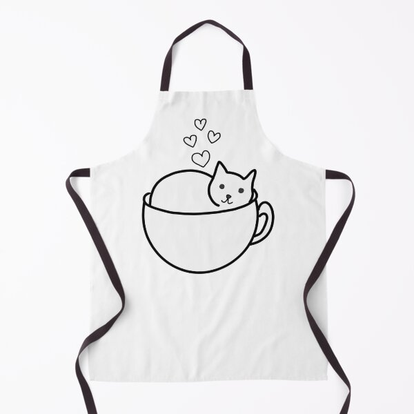 Item preview, Coffee cat in a cup, minimalist animal illustration designed and sold by LeshanArt.