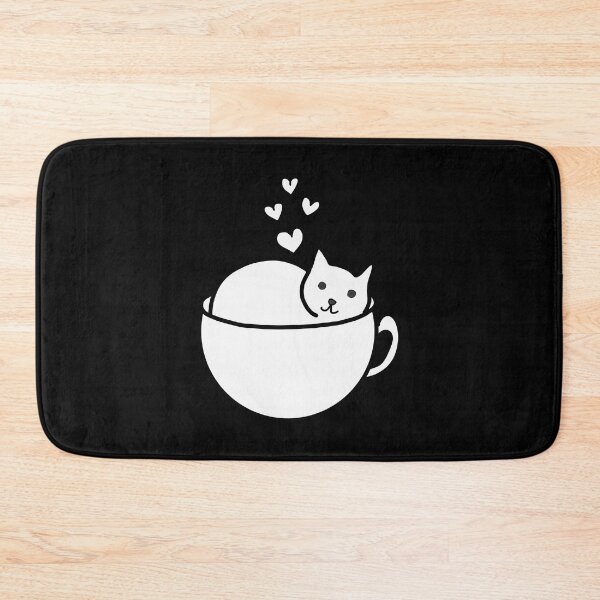 Item preview, Coffee cat in a cup, minimalist animal illustration designed and sold by LeshanArt.