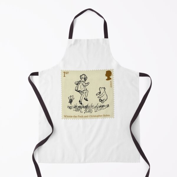Item preview, UK Vintage stamp Winnie-the-Pooh & Christopher Robin  designed and sold by Schulz Lightprint Studio.