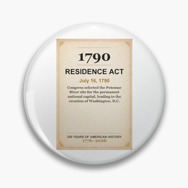 Item preview, America 250 | Residence Act | 1790 designed and sold by ariksworld.
