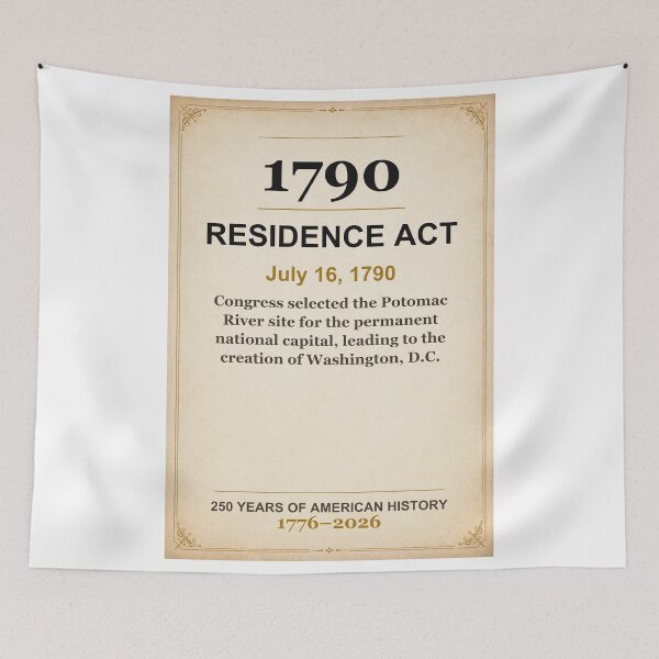 Item preview, America 250 | Residence Act | 1790 designed and sold by ariksworld.