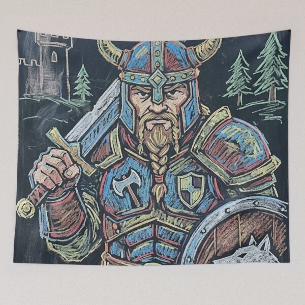 Item preview, Chalkboard warrior designed and sold by The King's general goods.