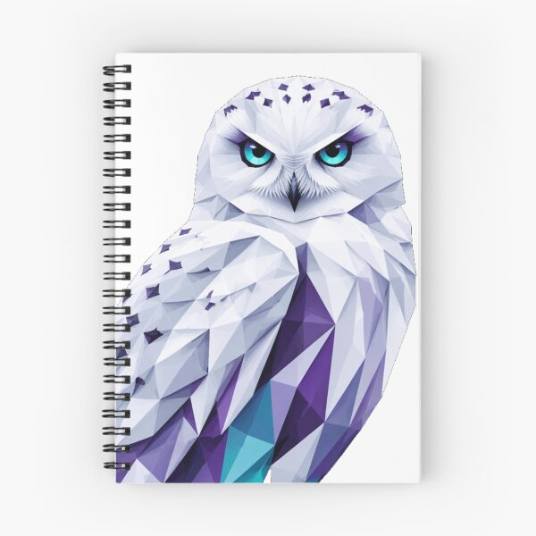 Item preview, Geometric Night Owl — Lowpoly Mystical Sticker designed and sold by NUFADE.