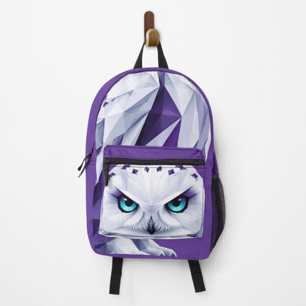 Item preview, Geometric Night Owl — Lowpoly Mystical Sticker designed and sold by NUFADE.