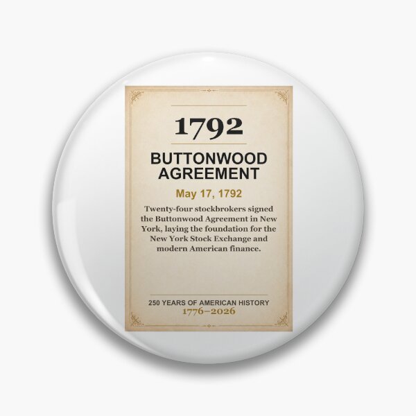Item preview, America 250 | Buttonwood Agreement | 1792 designed and sold by ariksworld.