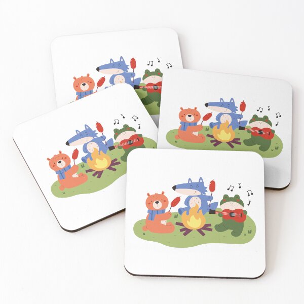 Item preview, Camping Friends Woodland Animals Campfire Adventure Outdoors Nature designed and sold by JonesFlora2025.