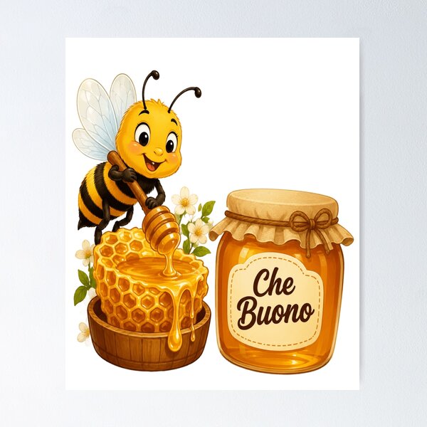Item preview,  Che Buono – Ape Golosa e Miele Dolce designed and sold by RipantinaFantasy .