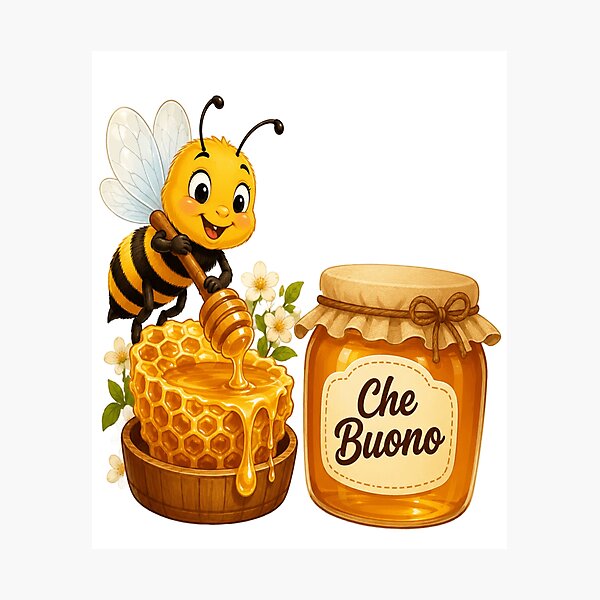 Item preview,  Che Buono – Ape Golosa e Miele Dolce designed and sold by RipantinaFantasy .
