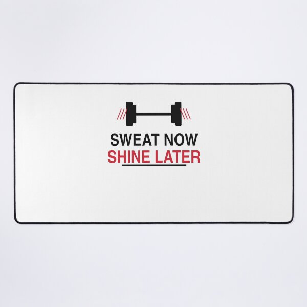 Item preview, Sweat Now Shine Later Gym Motivation Fitness Design designed and sold by JoPiCreative.