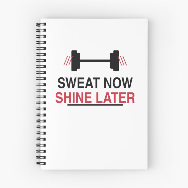 Item preview, Sweat Now Shine Later Gym Motivation Fitness Design designed and sold by JoPiCreative.