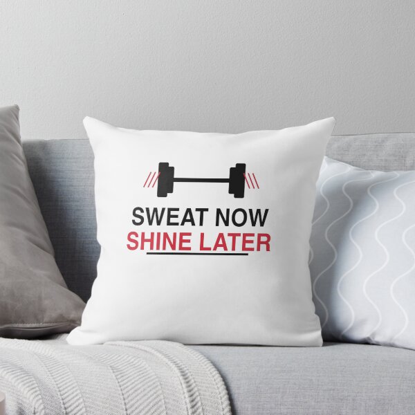 Item preview, Sweat Now Shine Later Gym Motivation Fitness Design designed and sold by JoPiCreative.