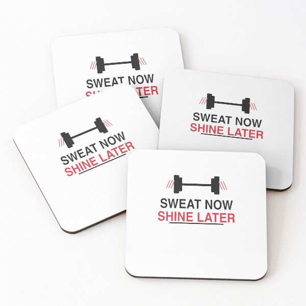 Item preview, Sweat Now Shine Later Gym Motivation Fitness Design designed and sold by JoPiCreative.