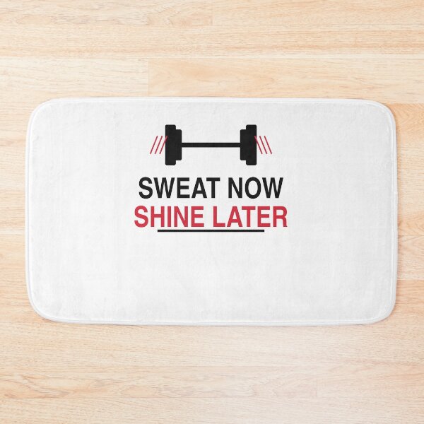 Item preview, Sweat Now Shine Later Gym Motivation Fitness Design designed and sold by JoPiCreative.